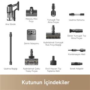 Dreame Z30 Dikey Şarjlı Süpürge Siyah