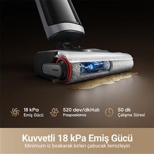 Dreame H14-Dual Islak Kuru Dikey Şarjlı Süpürge Siyah