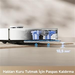 Dreame L40 Ultra Ce Robot Süpürge Beyaz