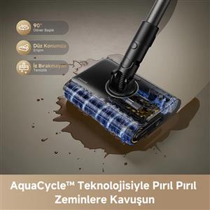 Dreame R20 Ultra AquaCycle Siyah Dikey Süpürge