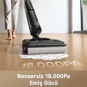 Dreame H12 Pro FlexReach Siyah Islak ve Kuru Dikey Süpürge