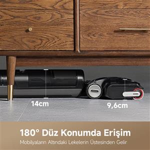 Dreame H12 Pro FlexReach Siyah Islak ve Kuru Dikey Süpürge