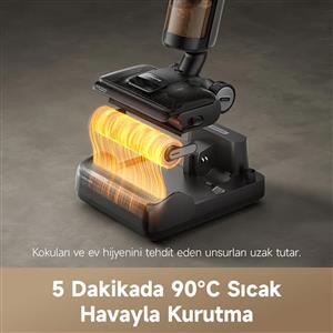 Dreame H12 Pro FlexReach Siyah Islak ve Kuru Dikey Süpürge