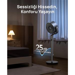 Dreo Turbapoly Fan 502S Gri Vantilatör