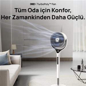 Dreo Smart Turbopoly Fan 565S Beyaz Vantilatör