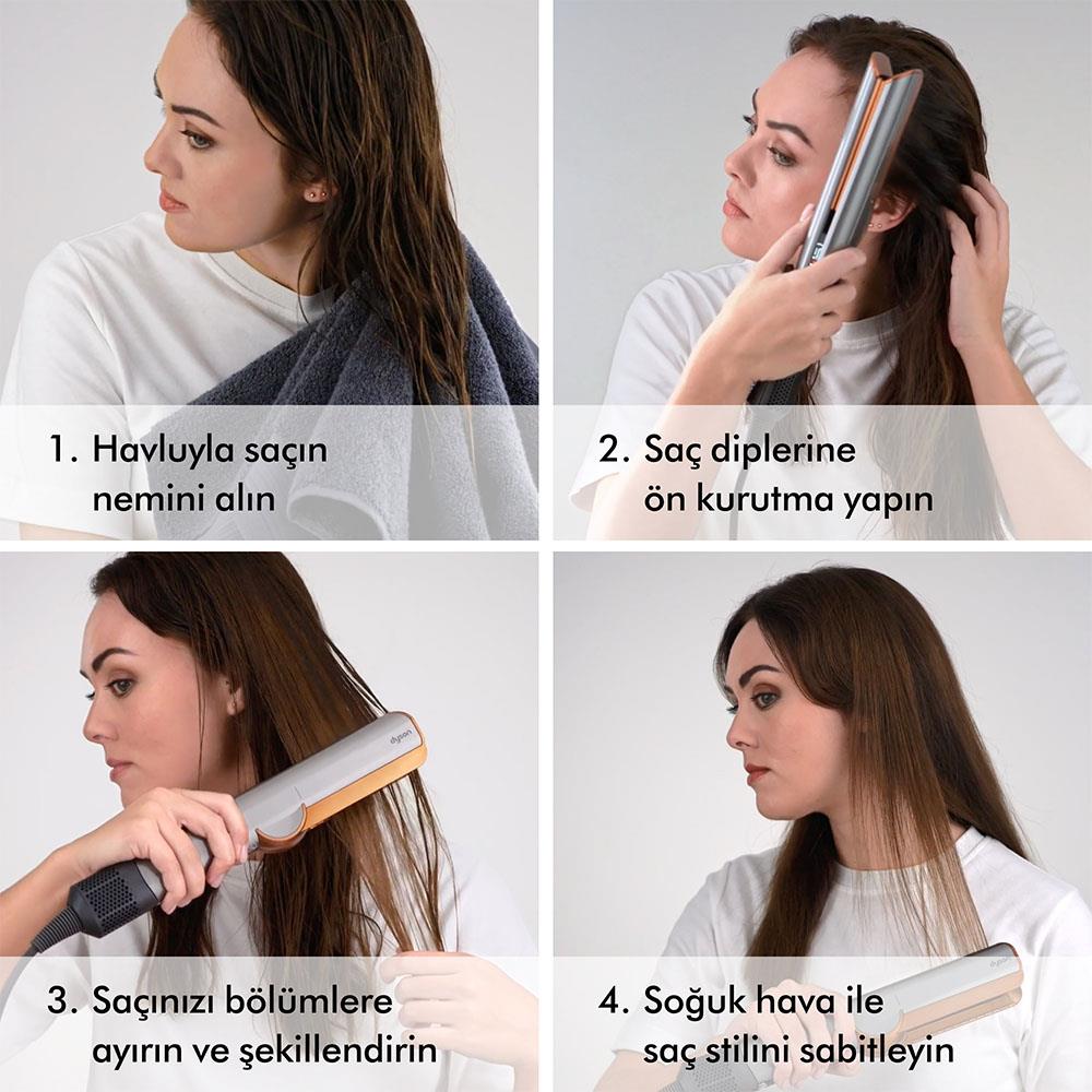 DYSON Airstrait Saç Düzleştirici (Ceramic Pink) - Vatan Bilgisayar
