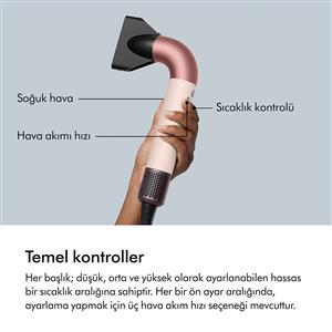 Dyson Supersonic  R saç kurutma makinesi Düz+Dalgalı T1/T2 (Ceramic Pink)