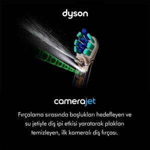 Dyson CameraJet™ Şarjlı Diş Fırçası ve Diş Arası Temizleyicisi (Ceramic Ultra Blue)