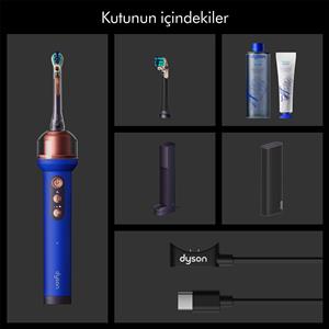 Dyson CameraJet™ Şarjlı Diş Fırçası ve Diş Arası Temizleyicisi (Ceramic Ultra Blue)