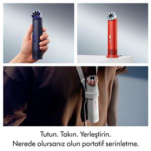 Dyon HushJet™ Mini Cool Fan (Carnelian/Sky)