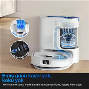 Ecovacs Deebot N20E Plus Beyaz Robot Süpürge ve Paspas