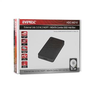 Everest HDC-M210 Harici Usb 3.0 M.2 NGFF/MSATA Combo SSD Kutusu