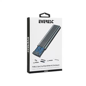 Everest HDC-M220 Harici USB-C PCIe NVMe M.2 SSD Hdd Kutusu