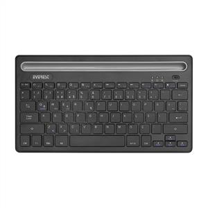 EVEREST KB-BT82 BLUETOOTH ŞARJLI KABLOSUZ KLAVYE-SİYAH/GÜMÜŞ