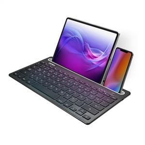 EVEREST KB-BT82 BLUETOOTH ŞARJLI KABLOSUZ KLAVYE-SİYAH/GÜMÜŞ