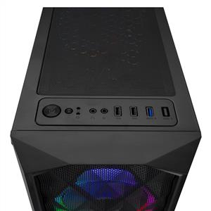 EVEREST BUMPY 4x120mm RGB Fanlı TEMPERED CAMLI GAMING OYUNCU KASASI