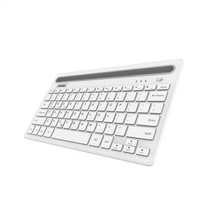 EVEREST KB-BT82 BLUETOOTH ŞARJLI KABLOSUZ KLAVYE-BEYAZ/GÜMÜŞ