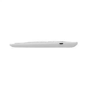 EVEREST KB-BT82 BLUETOOTH ŞARJLI KABLOSUZ KLAVYE-BEYAZ/GÜMÜŞ