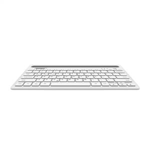 EVEREST KB-BT82 BLUETOOTH ŞARJLI KABLOSUZ KLAVYE-BEYAZ/GÜMÜŞ