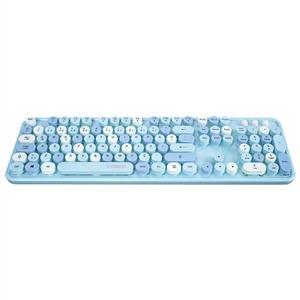 EVEREST ROUND KM-6282 KABLOSUZ KLAVYE MOUSE SET-MAVİ