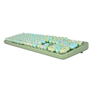 EVEREST ROUND KM-6282 KABLOSUZ KLAVYE MOUSE SET-YEŞİL
