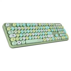 EVEREST ROUND KM-6282 KABLOSUZ KLAVYE MOUSE SET-YEŞİL