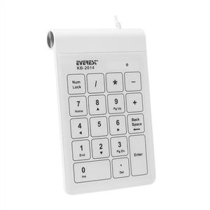 EVEREST KB-2014 NUMERİK DOKUNMATİK KABLOLU KLAVYE-BEYAZ