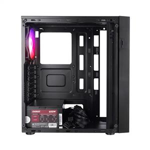 EVEREST FACED V5 4X12cm 600W TAMPERLİ CAMLI SABİT RAİNBOW FANLI ATX Mid-T OYUNCU KASASI