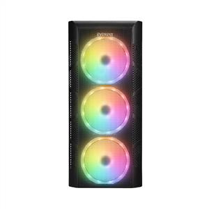 EVEREST CREST V5 4x12cm Mesh 600W TAMPERLİ CAMLI AUTO RGB FANLI ATX Mid-T GAMING KASA