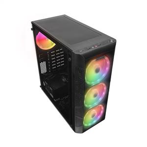 EVEREST CREST V5 4x12cm Mesh 600W TAMPERLİ CAMLI AUTO RGB FANLI ATX Mid-T GAMING KASA