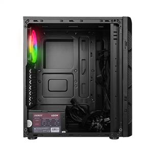 EVEREST CREST V5 4x12cm Mesh 600W TAMPERLİ CAMLI AUTO RGB FANLI ATX Mid-T GAMING KASA