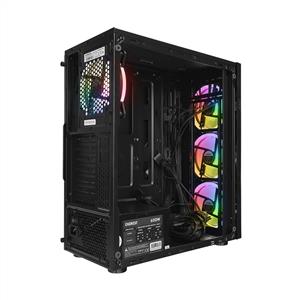 EVEREST CREST V5 4x12cm Mesh 600W TAMPERLİ CAMLI AUTO RGB FANLI ATX Mid-T GAMING KASA