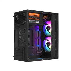 EVEREST MINION 2x120mm Rainbow 300W SİYAH MESH GAMING KASA