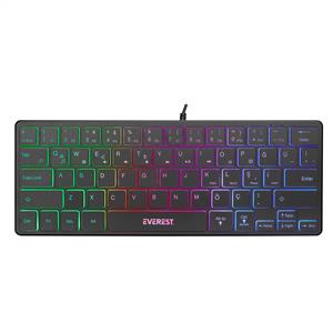 EVEREST KB-73M MINICO RGB KABLOU Q KLAVYE