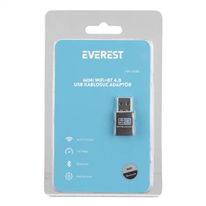 EVEREST EWN-140BT 150MBPS KABLOSUZ-N / BLUETOOTH 4.0 MİNİ USB ADAPTÖR