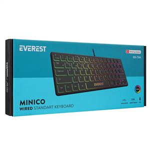 EVEREST KB-73M MINICO RGB KABLOU Q KLAVYE