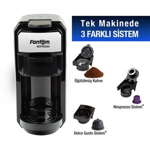 Fantom Mixpresso Ks 1450 Espresso Kahve Makinesi (Siyah)