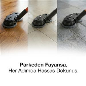 Fantom Pluto Plus P 6100 Cyclone Elektrikli Moplu Dik Süpürge
