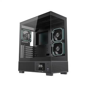 FAZEON F15 750W 80PLUS BRONZE 3x120mm LCD Ekranlı ARGB Fanlı ATX Bilgisayar Kasası