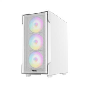 FAZEON F1 650W 80PLUS BRONZE Mesh 4x120mm Rainbow Fanlı mATX Beyaz Bilgisayar Kasası
