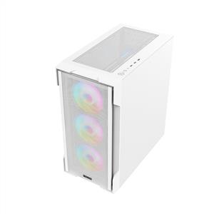 FAZEON F1 650W 80PLUS BRONZE Mesh 4x120mm Rainbow Fanlı mATX Beyaz Bilgisayar Kasası