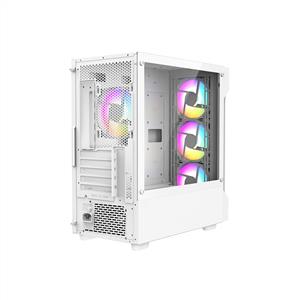 FAZEON F1 650W 80PLUS BRONZE Mesh 4x120mm Rainbow Fanlı mATX Beyaz Bilgisayar Kasası