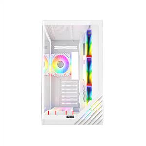 FAZEON F3 750W 80PLUS BRONZE 7x120mm ARGB Fanlı ATX Beyaz Bilgisayar Kasası