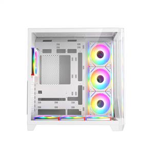 FAZEON F3 750W 80PLUS BRONZE 7x120mm ARGB Fanlı ATX Beyaz Bilgisayar Kasası