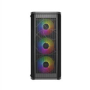 FAZEON F20 650W 80PLUS BRONZE Mesh 4x120mm ARGB Fanlı E-ATX Siyah Bilgisayar Kasası