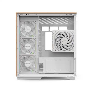 FAZEON F25 850W 80 PLUS BRONZE FULL MODÜLER GEN5 5x120mm ARGB FANLI ATX BEYAZ GAMING KASA