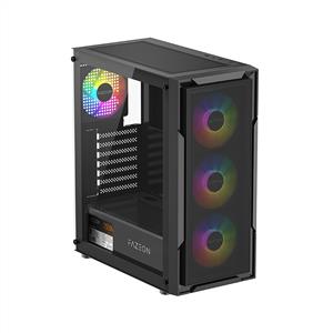 FAZEON F11 750W 80PLUS BRONZE MESH 4x120mm RGB Fanlı ATX Siyah Bilgisayar Kasası