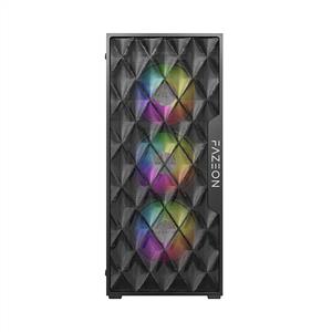 FAZEON F7 PLUS 650W 80PLUS BRONZE Mesh 4x120mm ARGB Fanlı ATX Siyah Bilgisayar Kasası