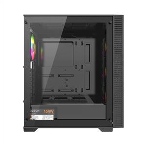 FAZEON F7 PLUS 650W 80PLUS BRONZE Mesh 4x120mm ARGB Fanlı ATX Siyah Bilgisayar Kasası