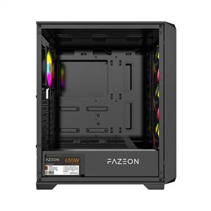 FAZEON F4 PLUS 650W 80PLUS BRONZE Mesh 4x120mm ARGB Fanlı E-ATX Bilgisayar Kasası